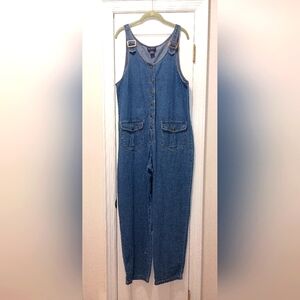 Blue J. vintage 80's denim Cotton Overalls Size Medium